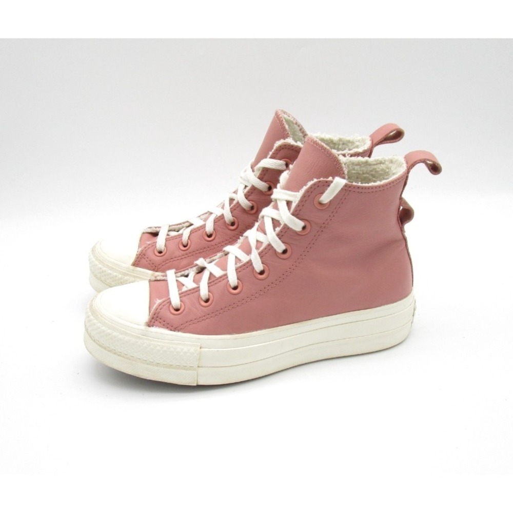 Converse A04256C Chuck Taylor All Star Hi Lift Leather Sneaker Womens US 7.5 - Picture 8 of 11